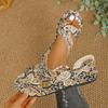 Fashion Plus-size Women's Sandals Slippers 2025 Summer New Flat Printed Toe Bohemian Ethnic Style Cool Sandals for Women