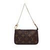 [Б/У] Мини-сумка Pochette Double Chain Classic Monogram с покрытием из канваса и кожи, для ношения в руке, на плече, через плечо, Мини - Отличное состояние #C8RJ4W