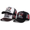 1pc Men's Fashion Cartoon Modern Letter Embroidery Truck Cap Hip Hop Cap, Fashion Able Outdoor Adjustable Sun Protection Unisex