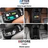 2PCS Center Console Organizer Compatible with -2026 Ford Bronco Sport/ -2026 Ford Escape Armrest Storage Tray ert Hidden Storage Box Interior