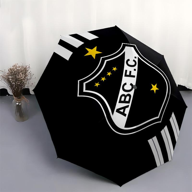 ABC FC, Badge Automatic Opening and Closing, 8 rib Structure Portable Umbrella, Suitable for Men and Women in All Seasons Perfect Gift for