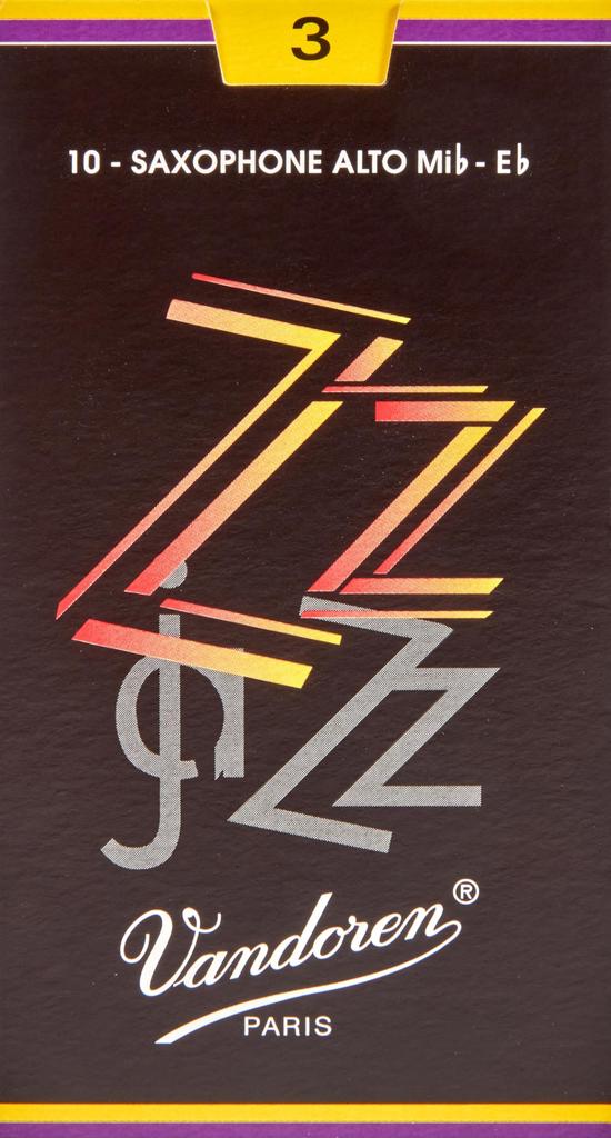 Vandoren ZZ Alto Saxophone Reeds, Hardness 3 (10 Reeds)