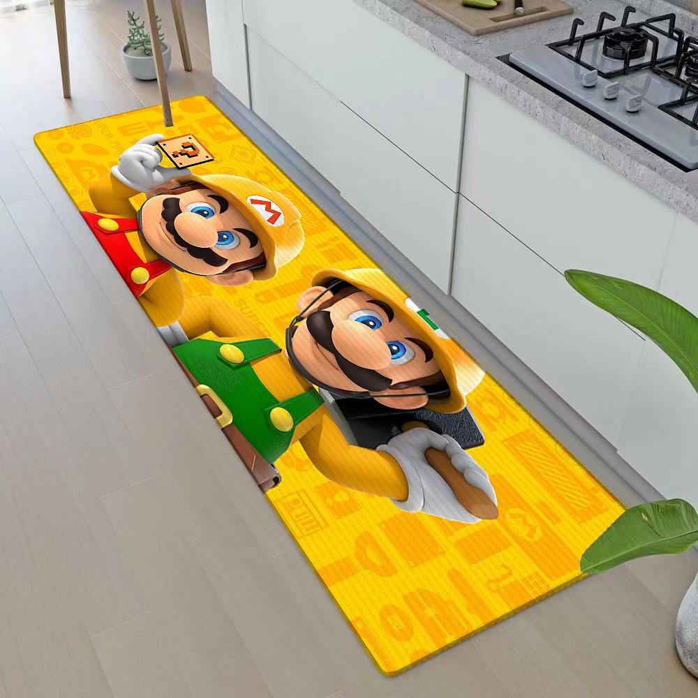 Entrance Front Door Doormat For M-M-Marios Non-slip Kitchen Rug Living Room Rugs Balcony Bathroom Foot Mat Floor Mats Carpet