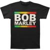 Черная футболка унисекс Bob Marley Rasta Band Block Block
