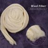 Wool Needle Felting Wool White Chunky Yarn Soft Wool Roving  For Needle Felting