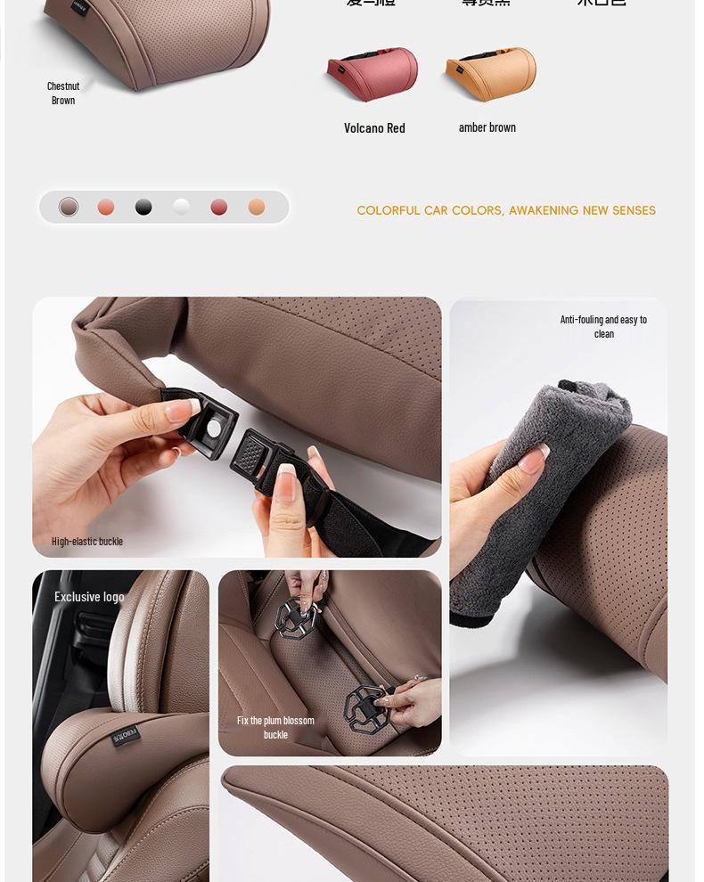 BMW Headrest & Lumbar Support: Compatible with 5 Series, i3, 7 Series, X1, iX3, X5, X6, X7.