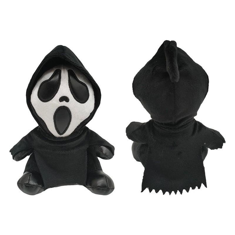 Scream 6 Plush Ghost Face Stuffed Plush Soft Stuffed Horror Killer Plushie Doll Black Robe White Mask Collectible Gift For Fans