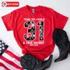 Футболка Charlie Kirk 31 Истинный Патриот 1993-2026 Американский Флаг красный Все Размеры S-4XL