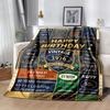 Happy Birthday Wishes Blanket Warmthful Decor Suitable for Picnics Seaside Sofa Four Seasons Multipurpose Digital Print