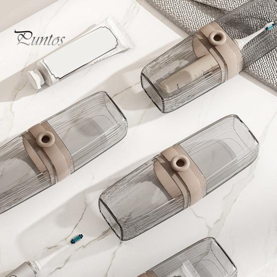 Travel Soap Case with Toothbrush Box Leakproof Easy To Clean Bathroom Soap Container with Lid Portable Bar Soap Holder