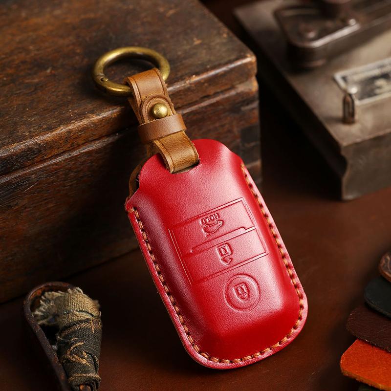 Чехол для автомобильных ключей GUSHIBEI из натуральной кожи для KIA