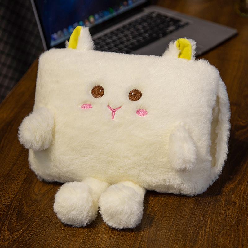 Подушка-грелка для рук двойного назначения, симпатичная маленькая подушка-зверушка для студентов, чехол-грелка для рук, может использоваться в качестве подушки для обеденного перерыва в офисе