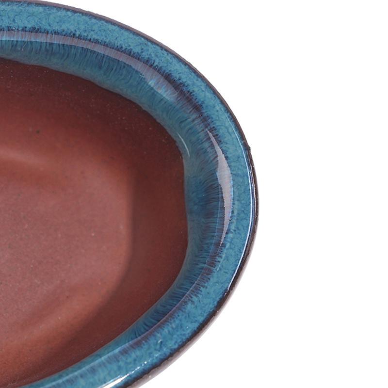 Цветочный горшок с фиолетовым песком, миниатюрные горшки, бонсай, цветочный горшок, керамическая ваза ручной работы, завод, домашний декор