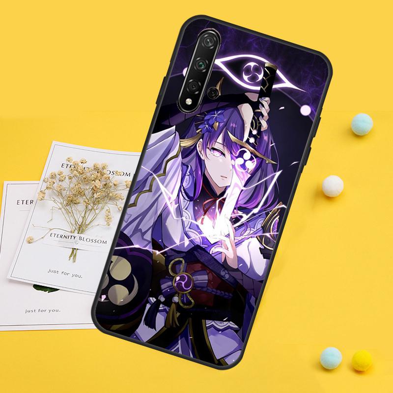 Genshin Impact Raiden Shogun For Huawei Nova Y70 Y90 Y60 Y72 Y61 Y91 12s 12i 11i 7i 8i 9 10 SE P60 Pro P30 P40 Lite Case