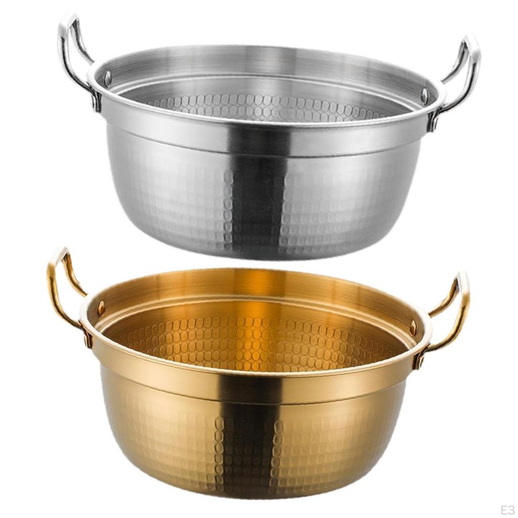 Прочный горшок для рамэн из нержавеющей стали для домашней кухни