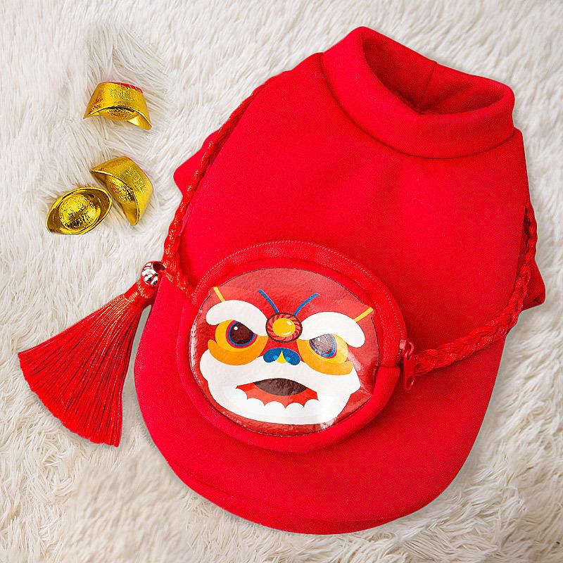 Новогодний тонкий бархатный кот собака бимоно праздничная новогодняя одежда чем медведь маленькие и средние собаки одежда для питомцев