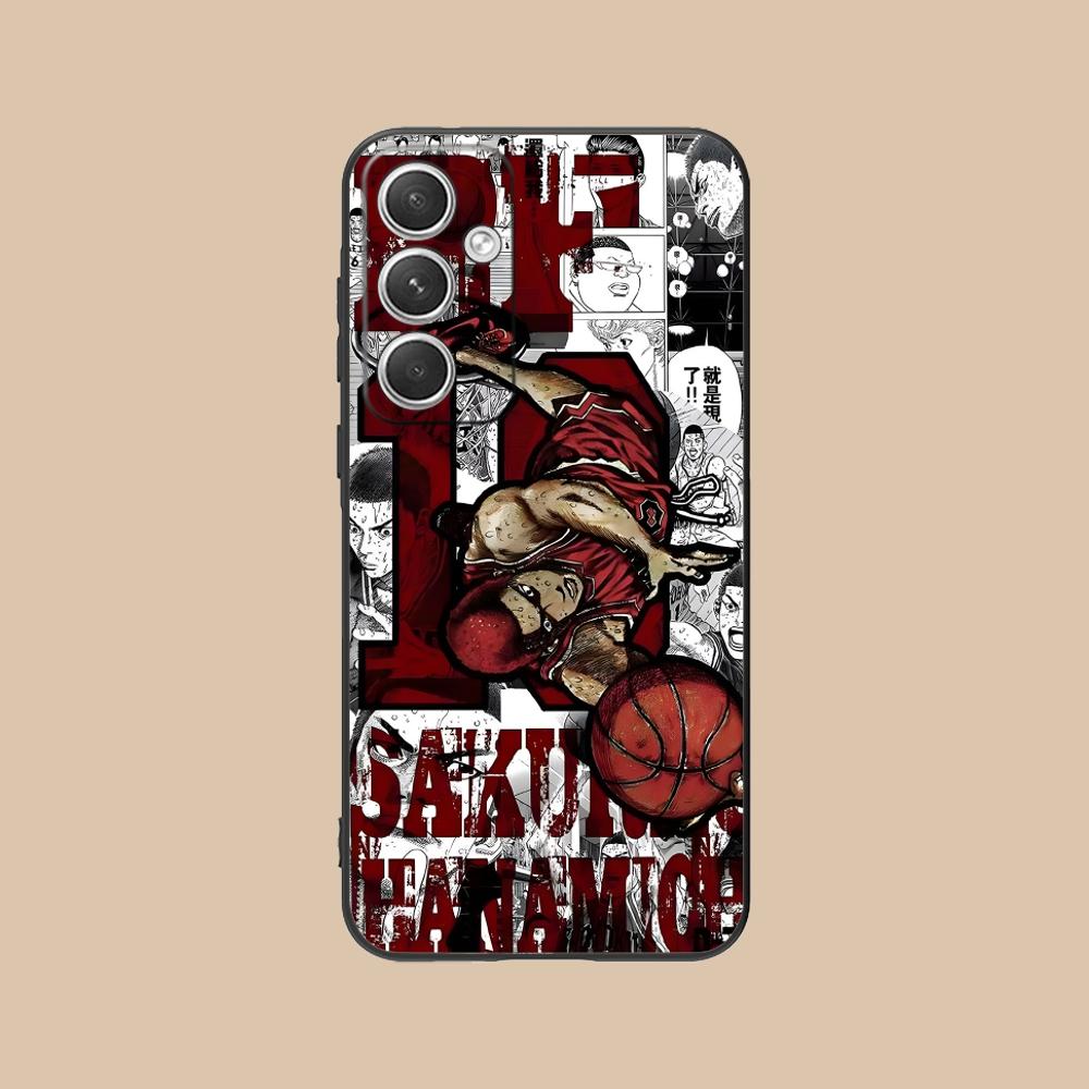 Anime Slam Dunks Phone Case for Samsung Galaxy S26 S25 S24 S23 S22 S21 S20 Note20 Plus FE Ultra Colorful Cover Cover Cellphones