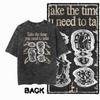 G Back Print Streetwear  Cotton Streetwear Mens Tshirt  Acid Washed  Big Size Cool Vintage Oneck mens Tee Tshirt