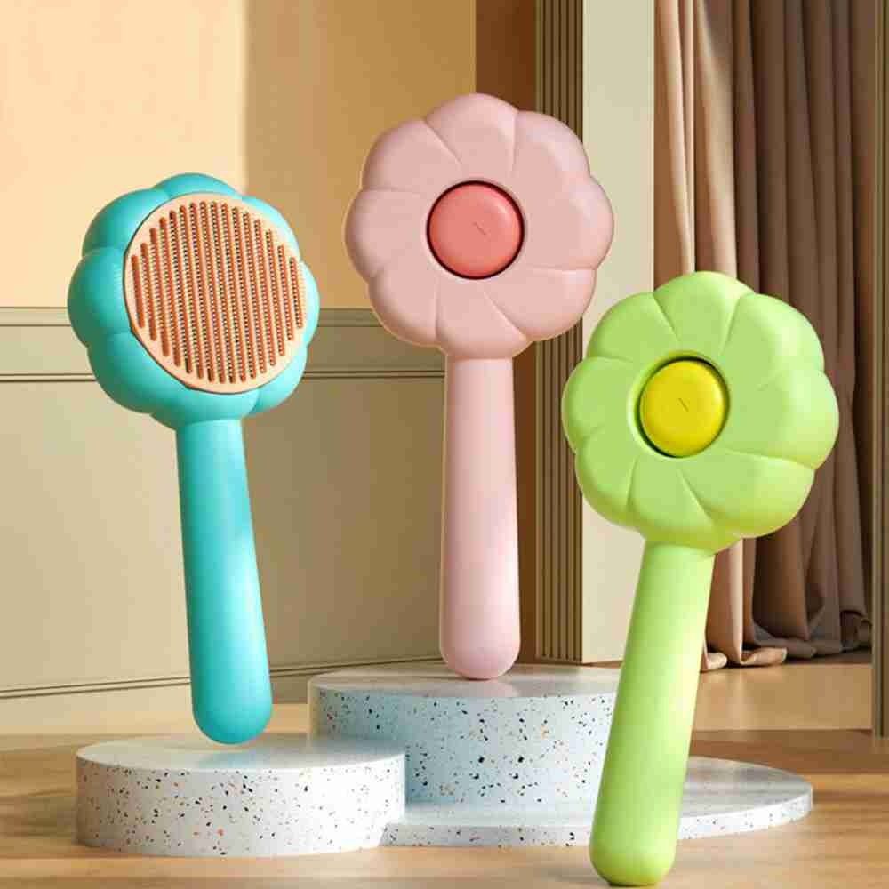 Моющийся многоразовый инструмент для ухода за домашними животными Щетка для чистки кошек Расческа для удаления шерсти животных Самоочищающаяся пуходерка