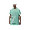 Fashionable Comfortable Printed Short Sleeve Regular T-Shirt Men Tops Emerald-Green FN6026-349