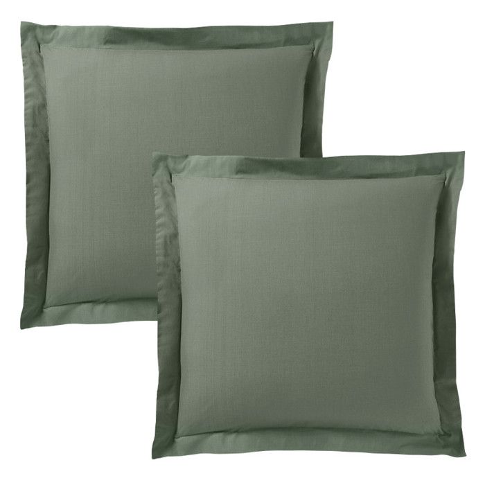 Taie d'oreiller "Prémium" toutes dimensions - Prémium Romarin - 63 x 63 cm volant plat piqué - Prémium Romarin -