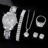 Rhinestone Luxury Women's Wristwatch: Fashionable Steel Chain with Small Dial