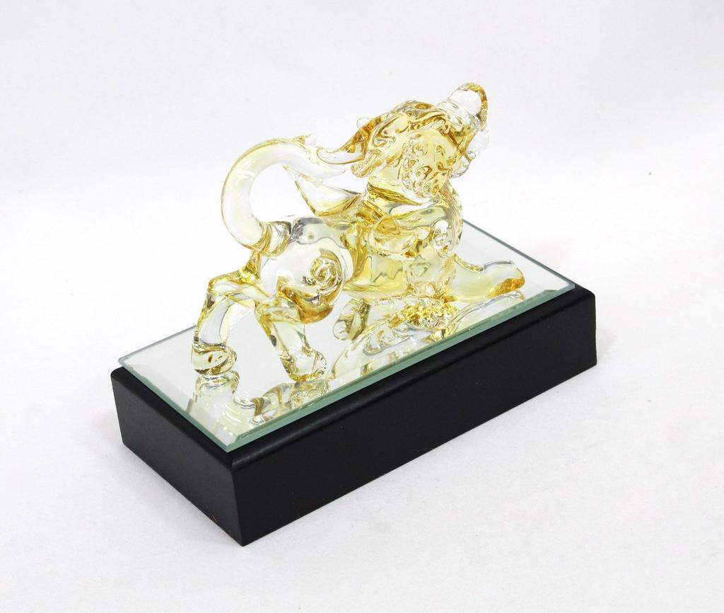 Cute Handmade Glass Work "Yaz" Amber