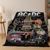 3D Мультяшное Фланелевое Одеяло с Изображением Рок-Группы ACDC Мягкое Теплое Одеяло Плед для Спальни Гостиной Кровати Путешествий Кемпинга Пикника Подарок
