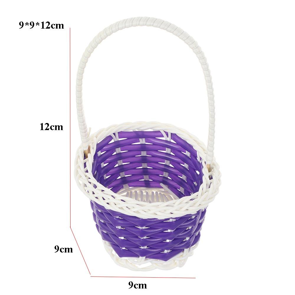 Round/Oval Shape Flower Storage Basket Wicker Flower Basket For Plant Home Wedding
