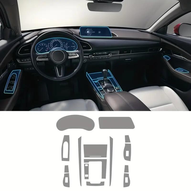 Gear Shift Collar for Mazda CX30 2020-2024 Interior Protective Film Anti-Scratch TPU