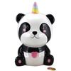 [R6589] - Creative Piggy Bank 'Panda Unicorn' White Black - 16x10x9 Cm