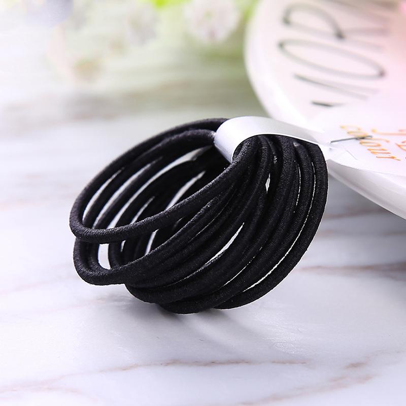 100PCS/bags 2mm Diameter 3cm Kids Nylon Elastic Hair Bands Ponytail Holder Rope Elasticity Hair Ties for DIY Hair Accessories