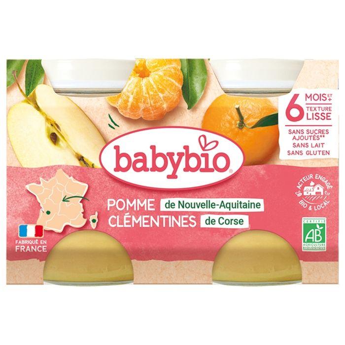 Babybio pomme clémentines dès 6 mois 2x130g