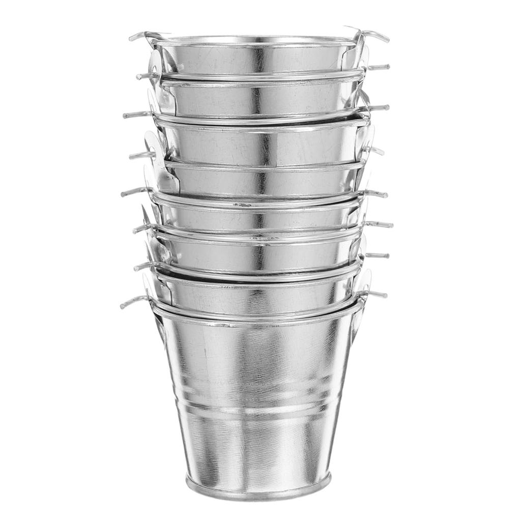 NUOLUX Мини Мини Жестяная Банка 8 Маленькое Мусорное Ведро Мини Растение Мини Цветок Маленький х х Ведро, Ведро, Ведро, Штук, Ведро, Металл, Банка, Бонсай, Горшок, Ведро, Ведро,