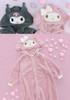 Kaitak Family Sanrio Characters My Melody Kuromi Kids' Pajamas, Fleece, Winter, 110cm, 130cm, 150cm (110cm, Pink (My Melody))