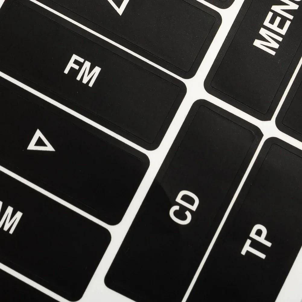 Наклейки для ремонта кнопок автомобильных радиоприемников для Golf MK5 для Passat Auto Worn Button Repair Stickers Kit Decor