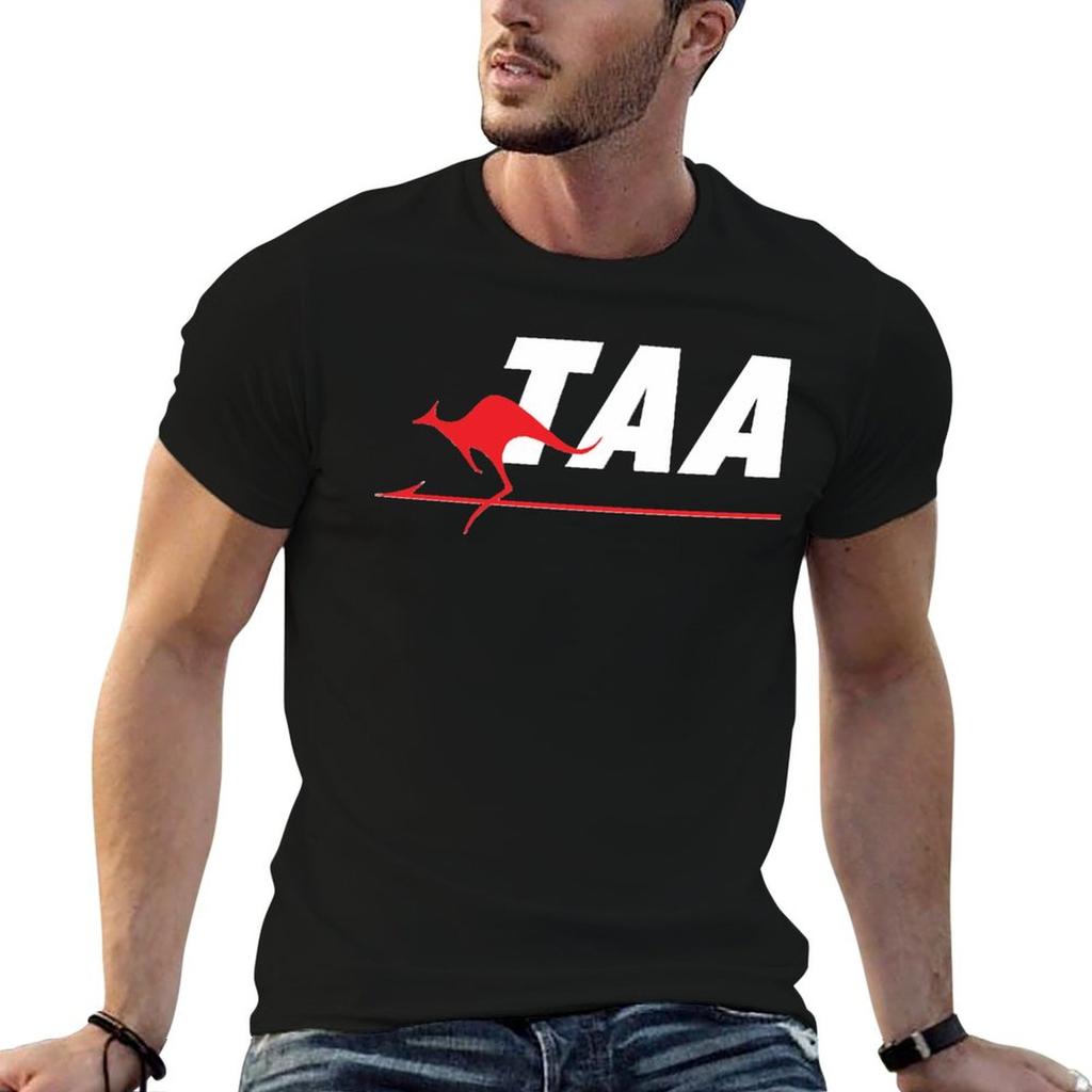 Trans Australian Airlines TAA. T-Shirt Large Size Casual Short Sleeve Top