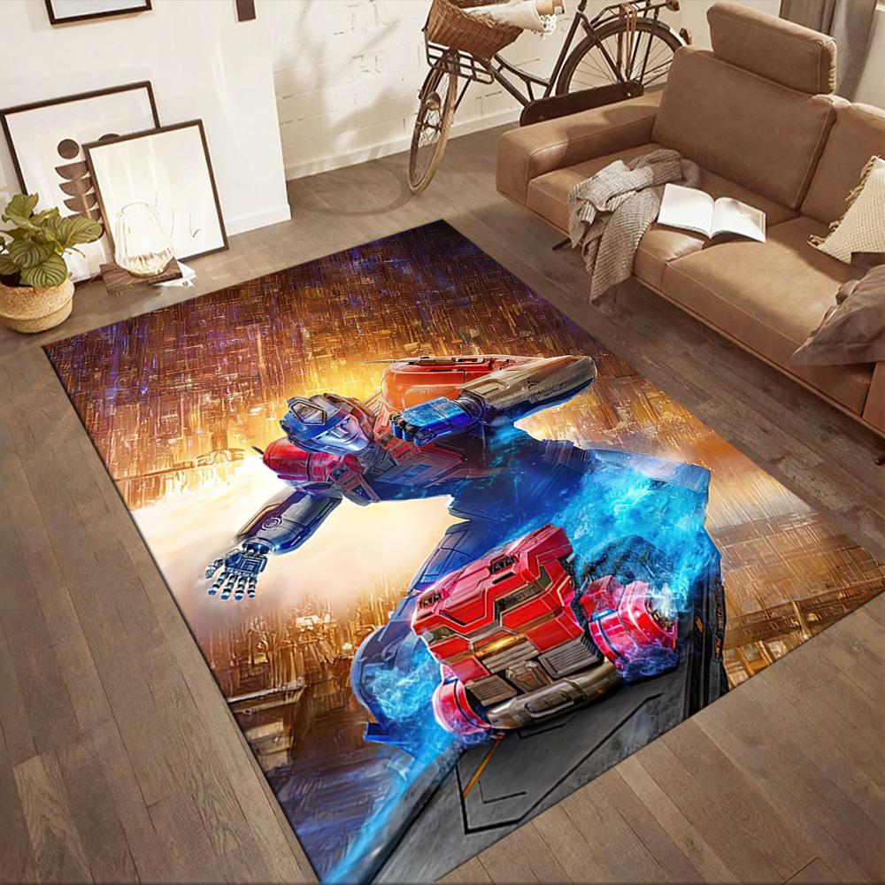 Transformers Optimus Prime Square rugs are a great choice for living rooms, bedrooms, home décor, and as gifts.