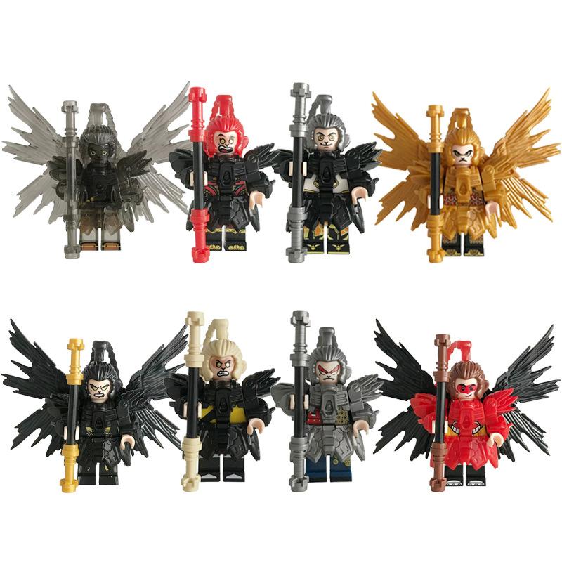Building Block Doll Westward Journey Wukong Building Block Cool Wings Puzzle Assembly