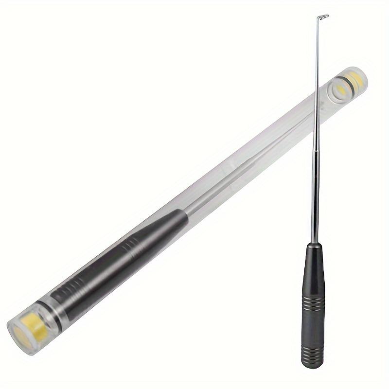 1 Pc Stainless Steel Blind Hook Remover with Deep Throat Design for Portable Fishing Fish Hook Removal and Unhooking