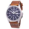 Восстановленные мужские часы Seiko 5 Sports Automatic с коричневым кожаным ремешком SNZG11K1-var-LS9 100M