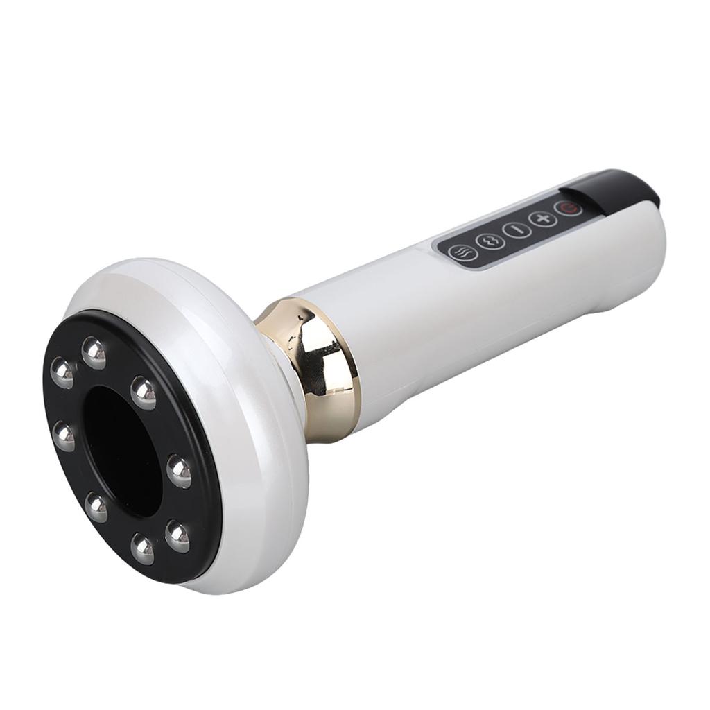 Электрический массажер Гуаша с 12 всасывающими шестернями и стальными шариками. Массаж меридианов с использованием банок отрицательного давления.