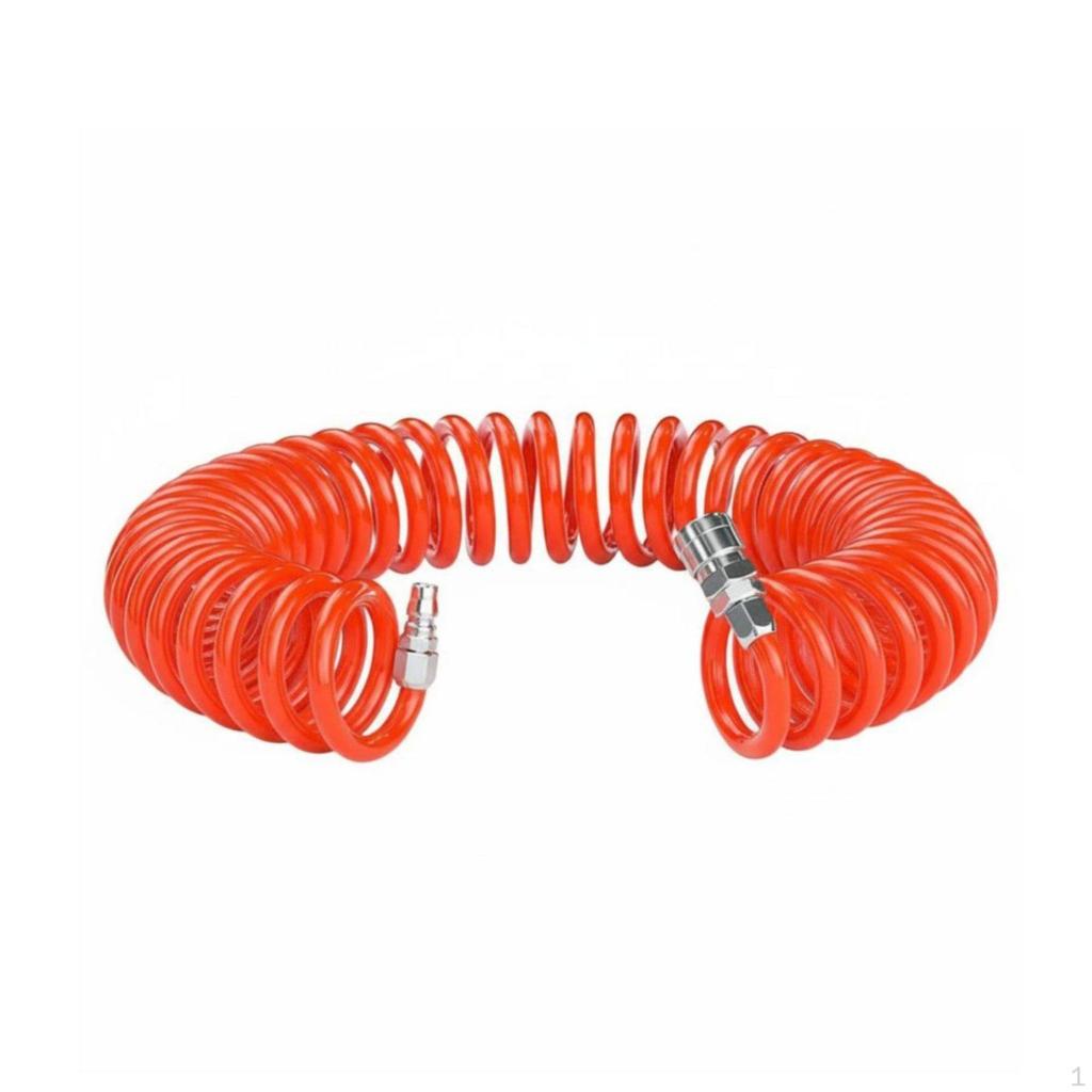 PU Spring Tube High Spiral Pneumatic Hose with Connector AreaSaving Retractable Air Compressor