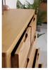 Solid Wood Nordic Storage Cabinet with Six North American Red Oak Drawers