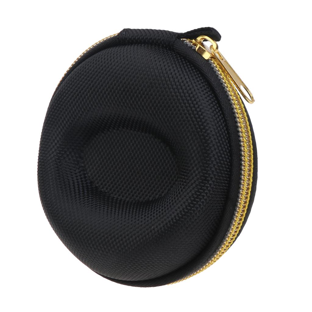 Travel Watch Case,Single Watch Box with Zipper for Storage, Cushioned Round Portable Watch Case for Wristwatches