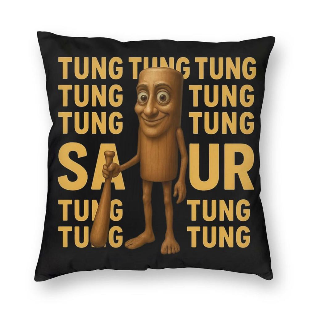 Tralalero Tralala Funny Shark Meme Pillowcase Printing Polyester Cushion Cover Decor Italian Brainrot Memes Pillow Case Cover