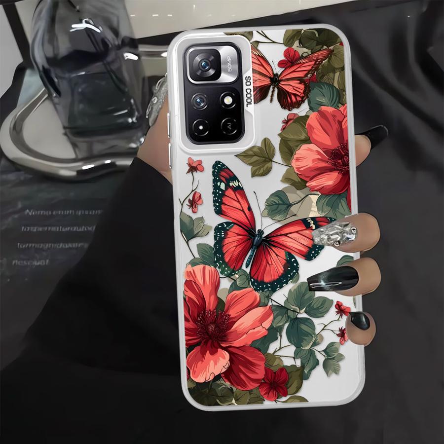 Case for Xiaomi Poco X3 Pro C61 C51 X3 NFC C50 Phone Cover Cartoon Butterfly