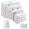 6 Pieces Packing Cube Set Nested Luggage Organizer Compact for Suitcases