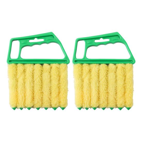 2/4Pcs Gap Brush Ergonomic Handle Efficient Shutter Cleaner with 7-Finger Design Blinds Air Vents Multi-layer Dust Removal Tool