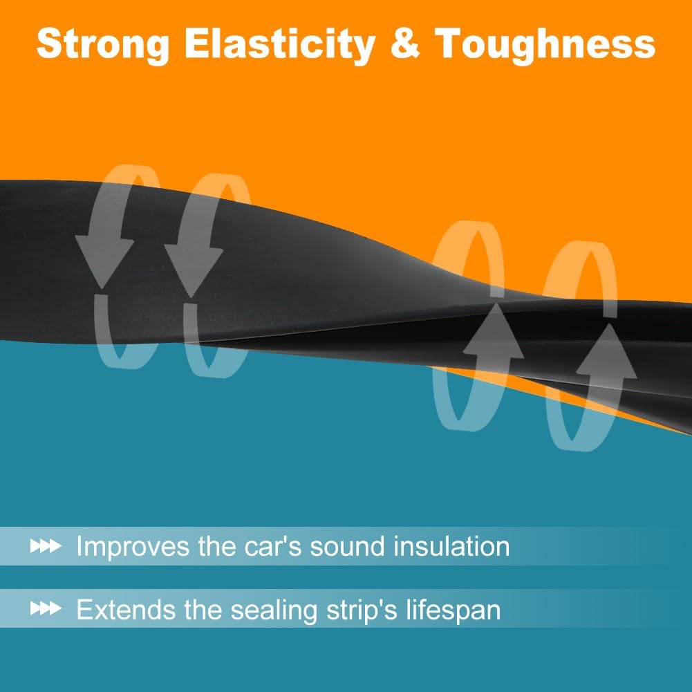 JDMON Накладки на водостоки крыши Погодная полоса Совместимы с Toyota Yaris Хэтчбек 2007 2008 2009 2010 2011, Замена 75551-52130, Левая и Правая, 2